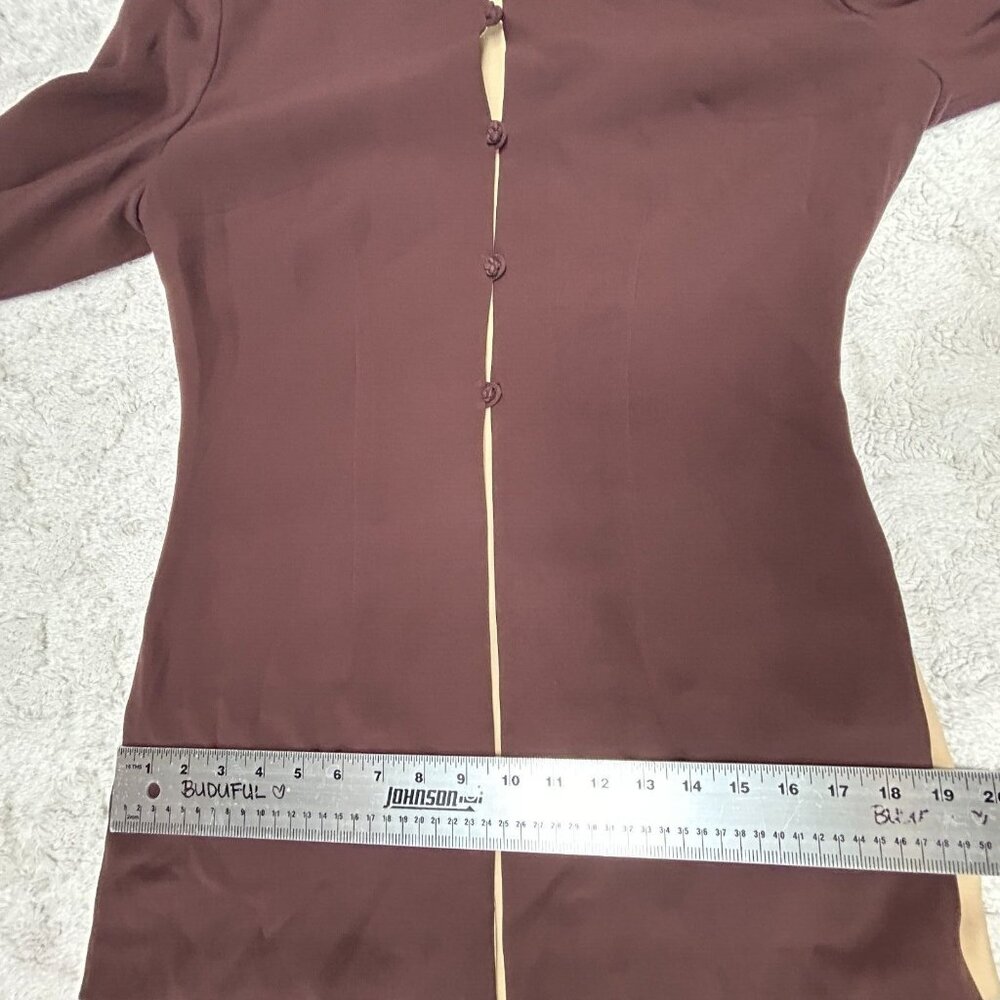 Shanghai Tang Womens Mandarin Collar Button Down … - image 6